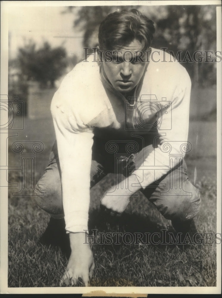 1938 Press Photo Ralph I Heikkinen of Michigan football team - sbs02763 - Historic Images