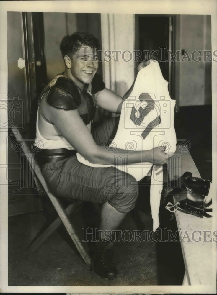 1931 Press Photo Dallas "Dal" Marvil, Tackle, Northwestern University- Historic Images