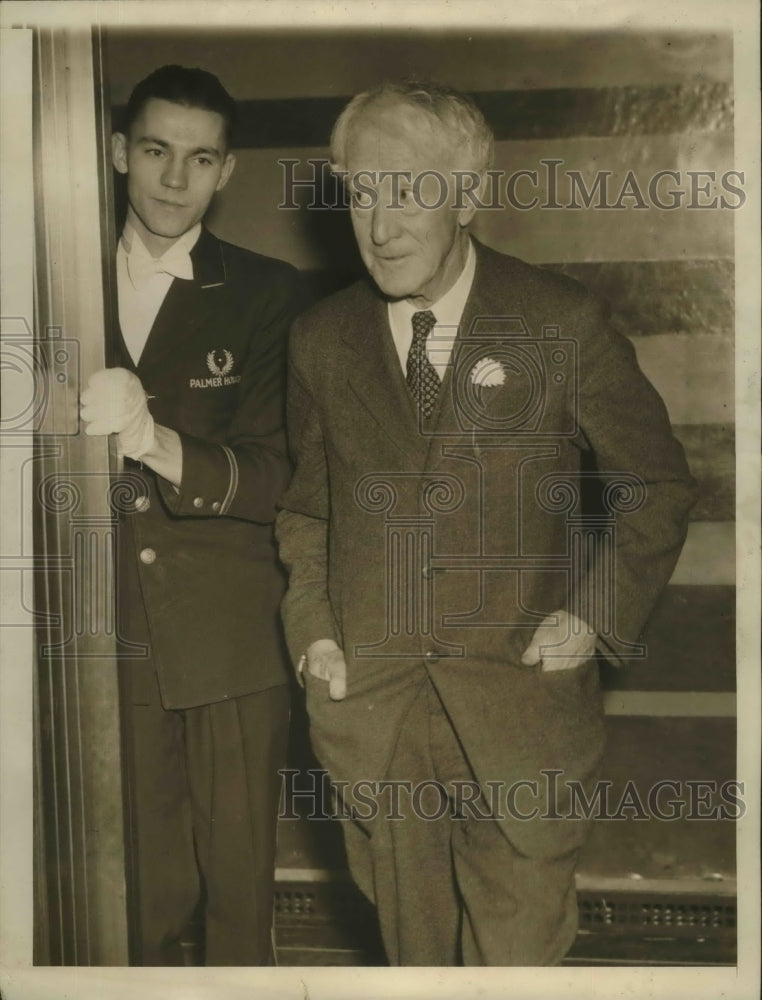 1940 Press Photo Baseball Commissioner Landis re-elected by Major League - Historic Images