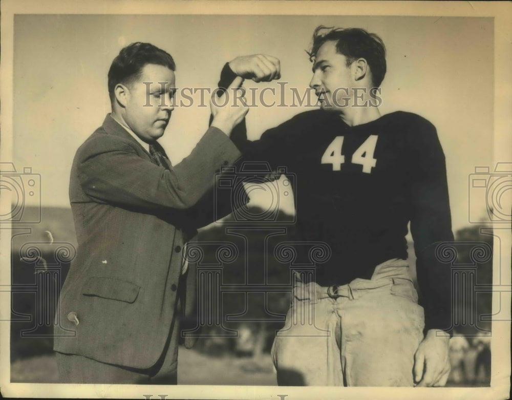 1932 Press Photo Blind Chiropracter Daniel Hurley & Wayne Pendleton, California - Historic Images