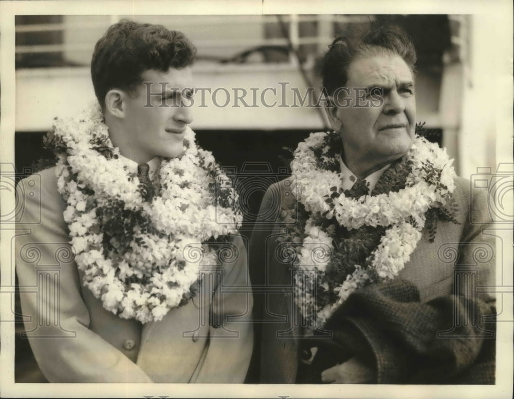 1936 Press Photo Bobby Grays All American fullback & Pop Warner Temple coach - Historic Images