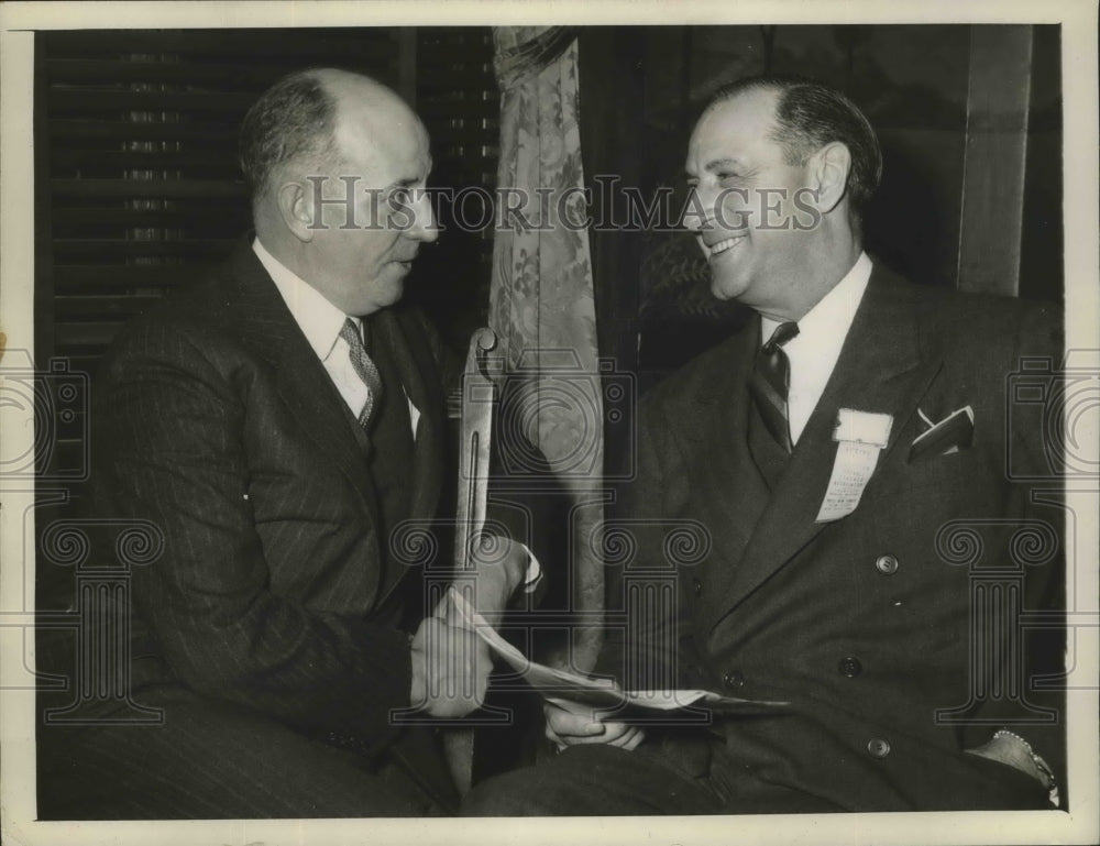 1940 Press Photo Phillip Badger, H.O. "Fritz" Crisler Named NCAA Football Heads - Historic Images