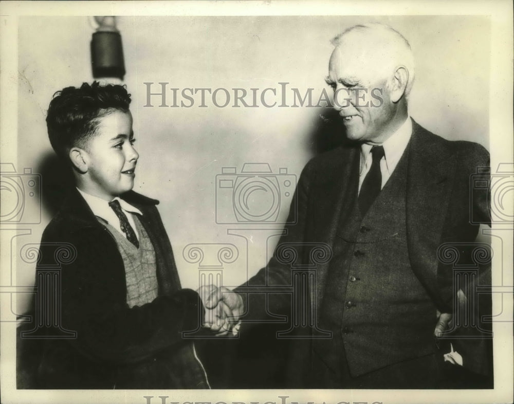 1932 Press Photo Clark Griffith president of Senators &amp; James T Brady Jr - Historic Images