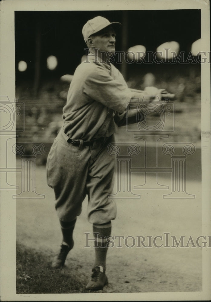Press Photo Joe Boley Athletics shortstop at bat - sbs04413- Historic Images