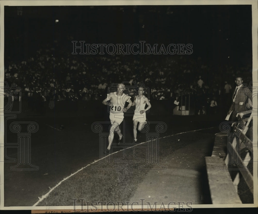 1929 Press Photo Eon Purje at Metropolitan Association AAU Games, New York- Historic Images