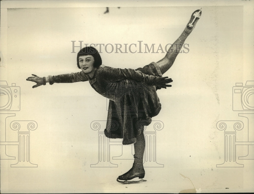 1931 Press Photo Megan Taylor to Represent Great Britain at Winter Olympics - Historic Images