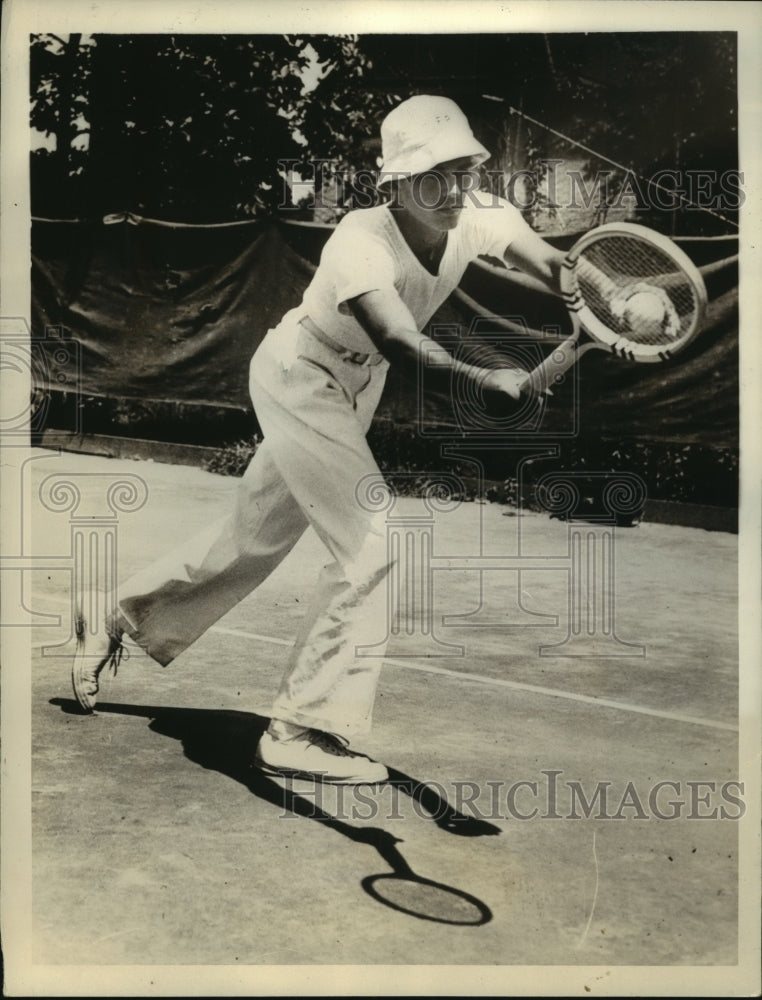 1933 Frankie Parker, young tennis star from Milwaukee  - Historic Images