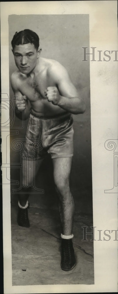 1930 Press Photo Henry Perlick training for lightweight bout in Chicago - Historic Images