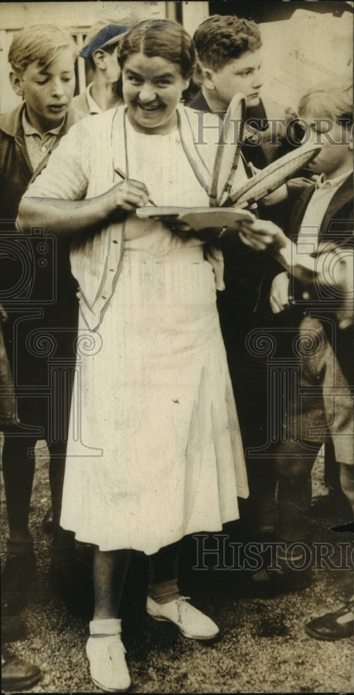 Press Photo Tennis Player Jadwiga J?drzejowska - sbs05070- Historic Images