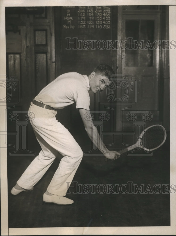 1930 Press Photo E. Ramey Donovan unseats king of Junior Tennis World - Historic Images