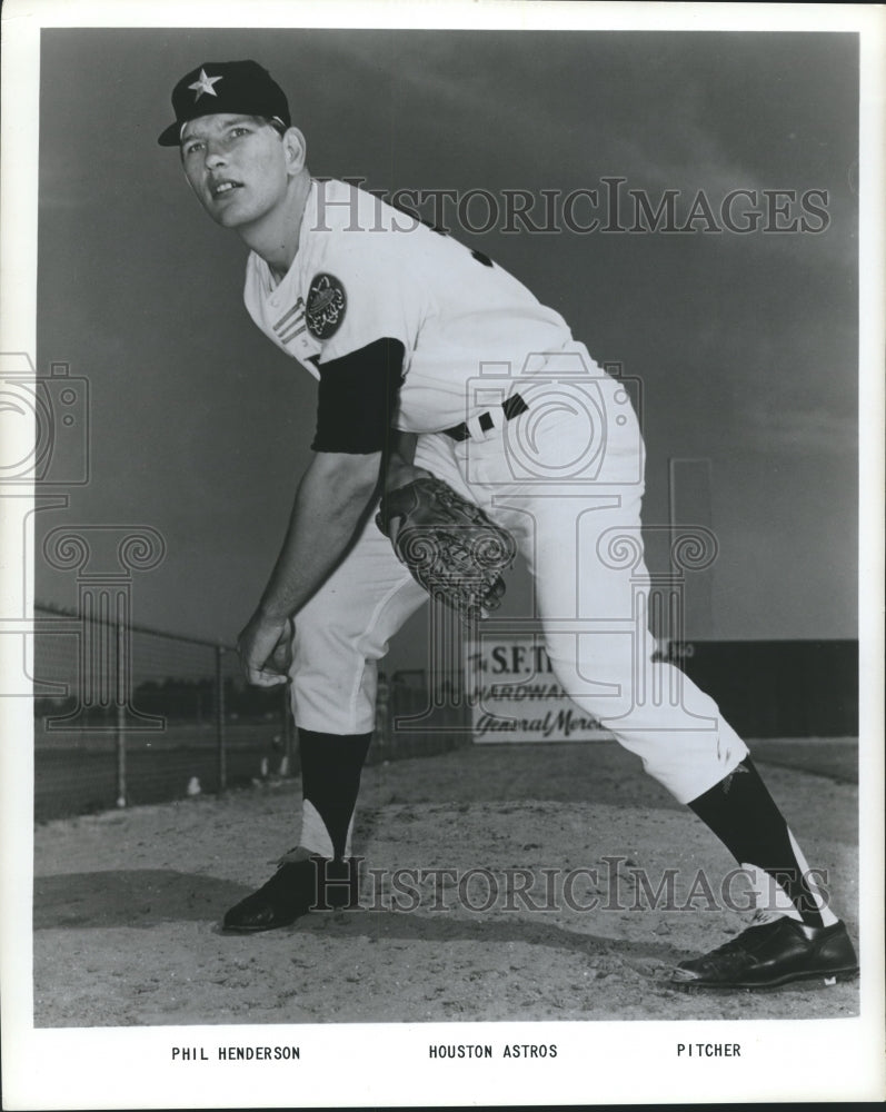 1965 Press Photo Phil Henderson, Pitcher, Houston Astros - sbs06192 - Historic Images