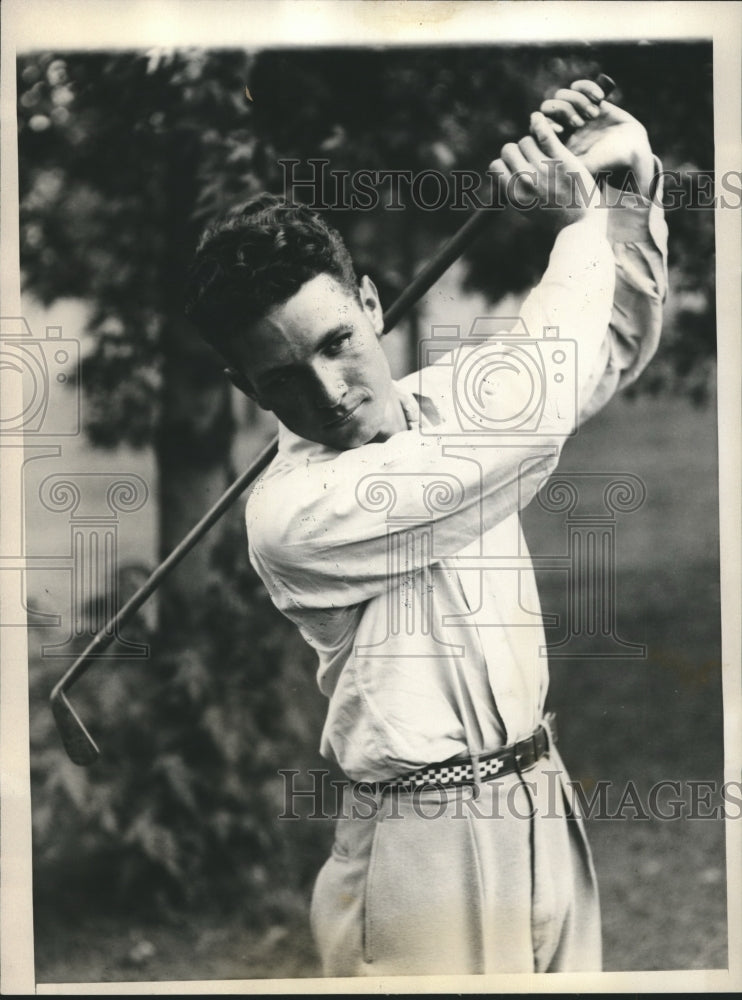 1931 Press Photo Paul Jackson ahead after first day of Nat'l Amateur tournament-Historic Images