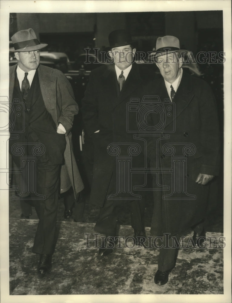 1939 Press Photo Boston Red Sox officials at last rites forColonel Jacob Ruppert- Historic Images