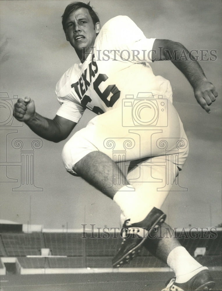 Press Photo Greg Dahlberg, member of Texas Yearlings freshmen football team- Historic Images