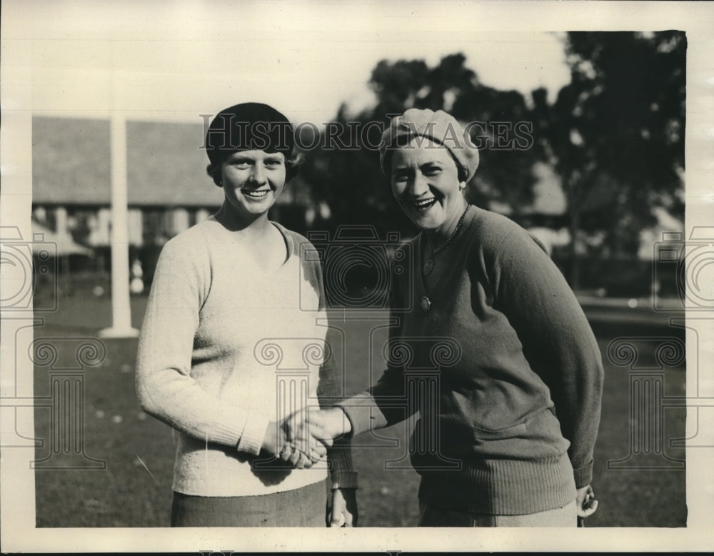 1930 Press Photo Virginia VanWie Winner Western Medal Champ, Mrs. Hill - Historic Images