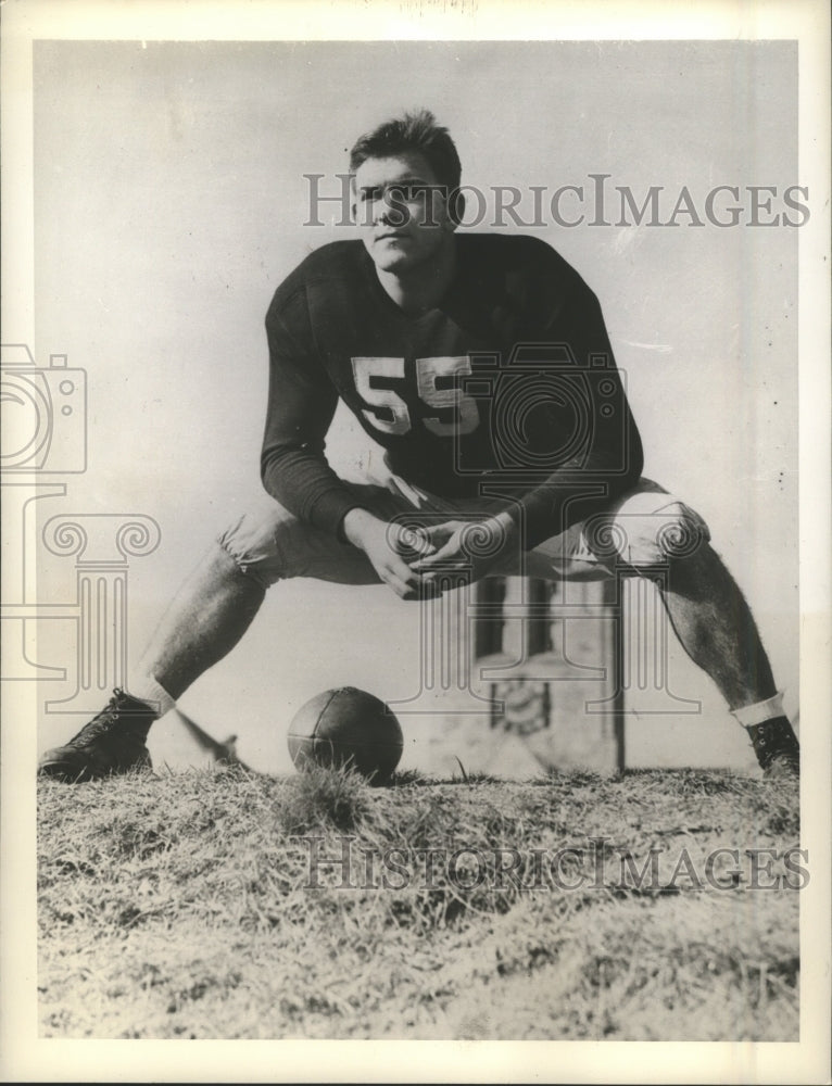 1942 Press Photo Fred Naumetz of Boston College All-AmericanTeam - sbs08875 - Historic Images