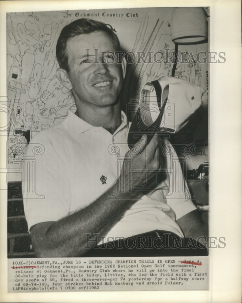 1962 Press Photo Gene A. Littler National Open Golf Tournament - sbs08944 - Historic Images
