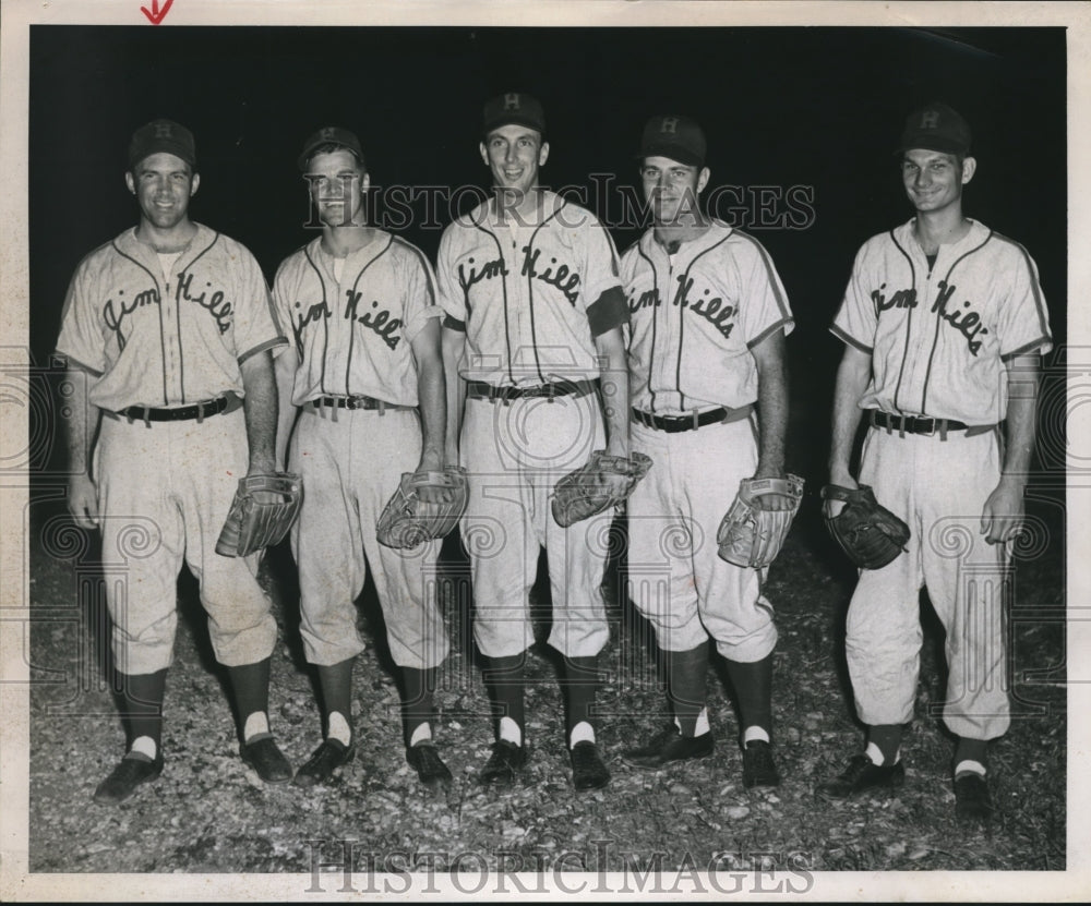 1953 Press Photo Champion Semi-Pro North Texas Baseball Team - sbs09325- Historic Images