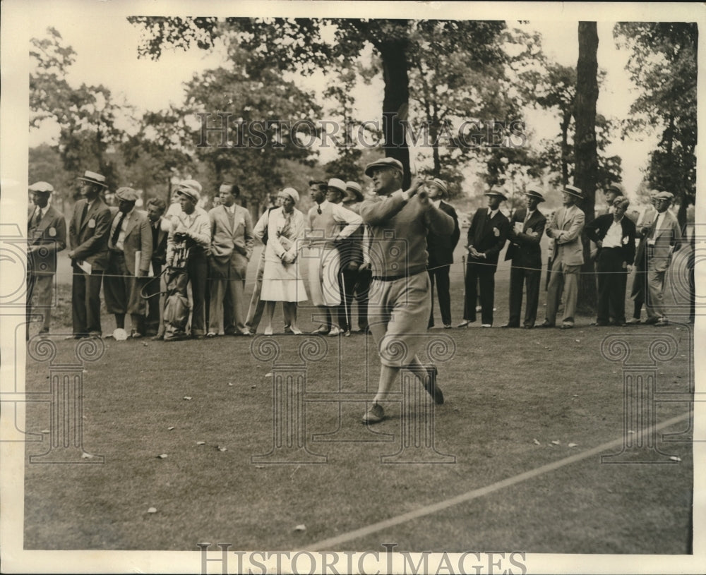 1931 Press Photo Dr. O.F. Willing at National Amateur Golf Tournament- Historic Images