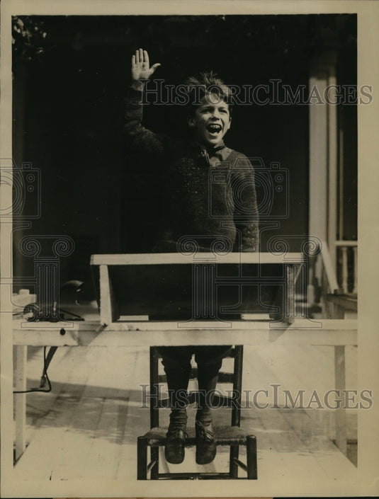 1924 Press Photo Theodore Roosevelt III grandson of late President at Oyster Bay-Historic Images