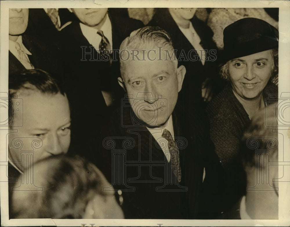 1935 Press Photo Hugh McQuillen at the Hauptmann trial - Historic Images