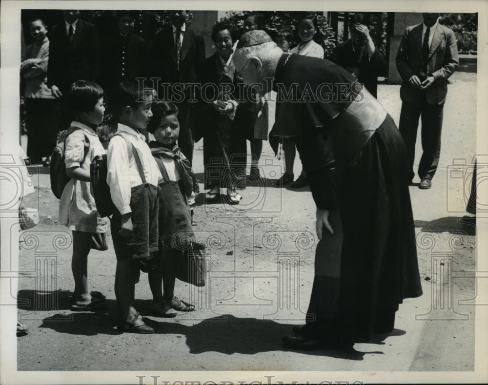 1948 Francis Cardinal Spellman on visit in Toyko Japan-Historic Images