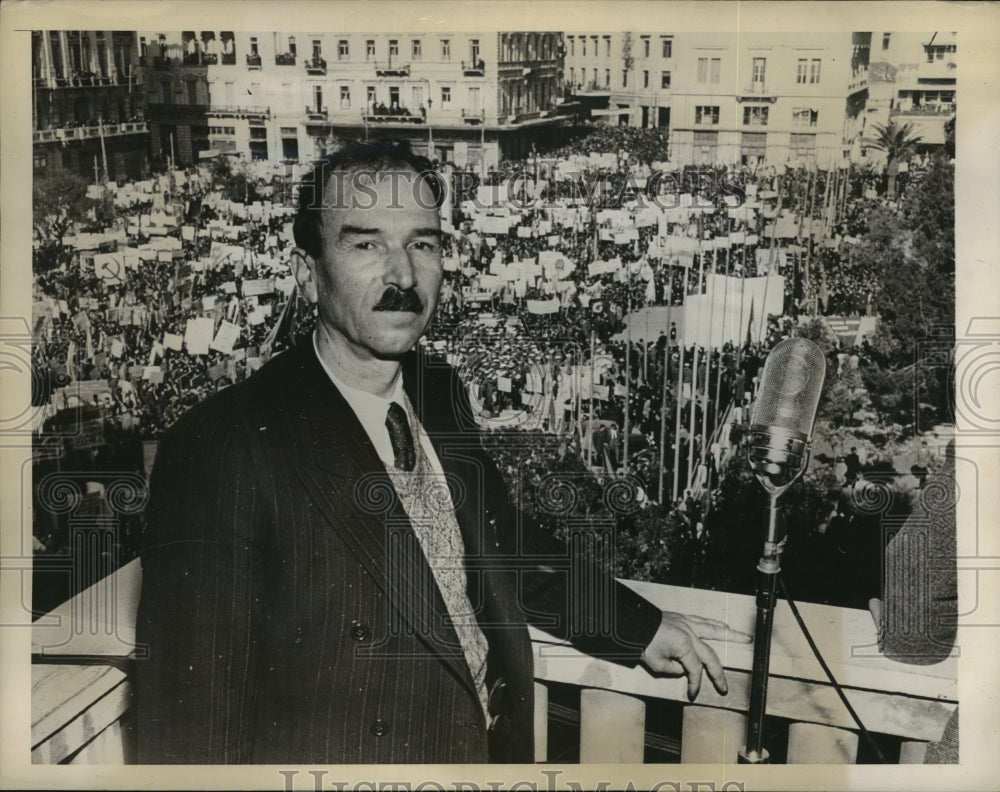 1944 Press Photo George Siantos Greek Communist Party gen secretary - Historic Images