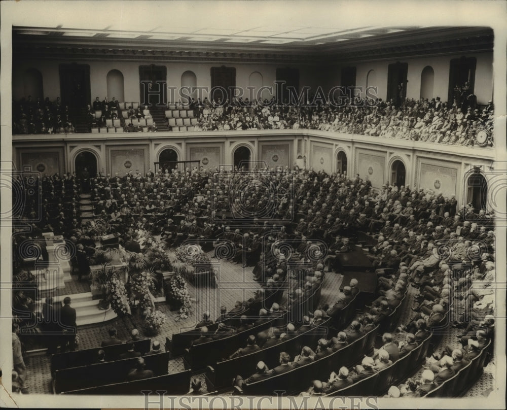 1928 Press Photo US Capitol funeral for Martin Madden at House of Reps-Historic Images