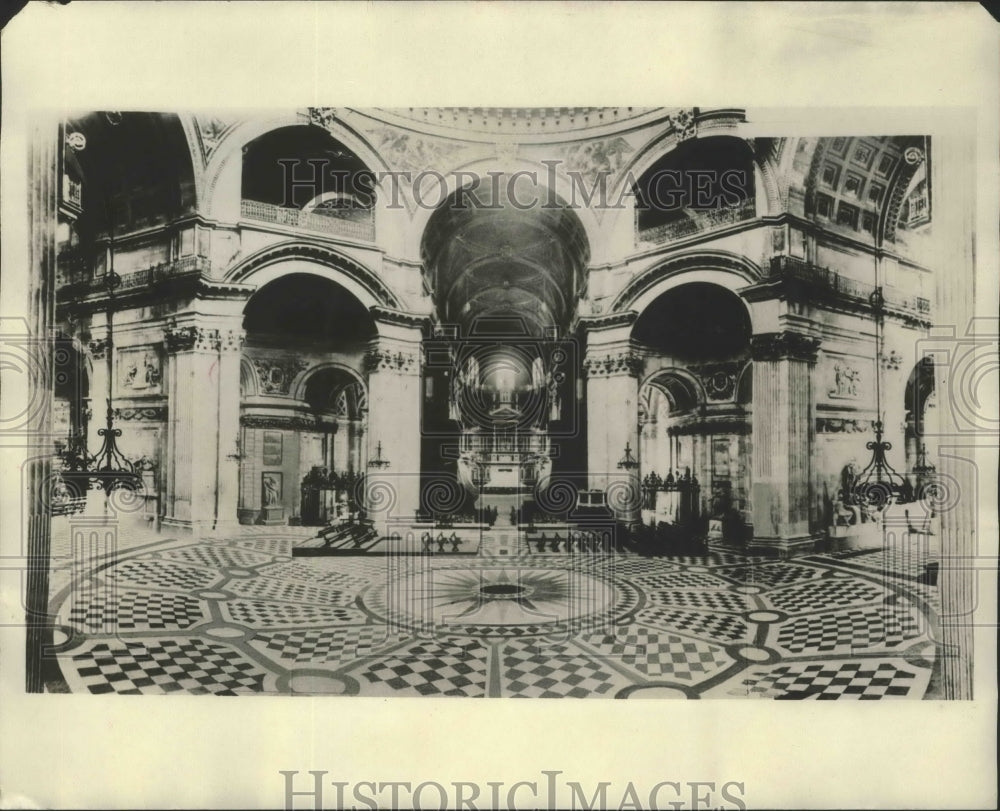 1930 Press Photo Rotunda of St Paul&#39;s Cathedral in London England - sbx02495-Historic Images