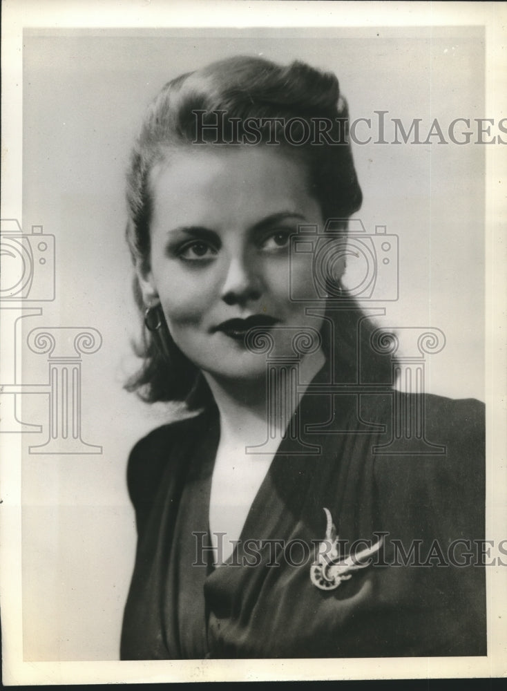 1943 Press Photo Jeanne Cagney in feature Role in I'll Take the high Road - Historic Images