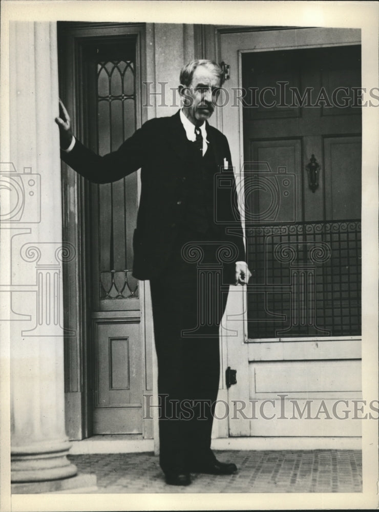 1932 Press Photo Gov. Alfalfa BillMurrayat Governors Mansion in Oklahoma City-Historic Images