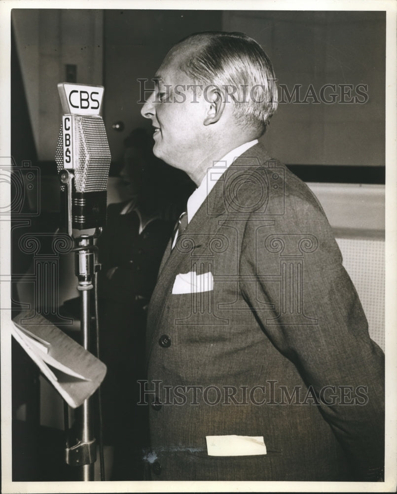 1941 Press Photo Ben Bernie in &quot;Just Entertainment&quot; on WABC-CBS radio - Historic Images