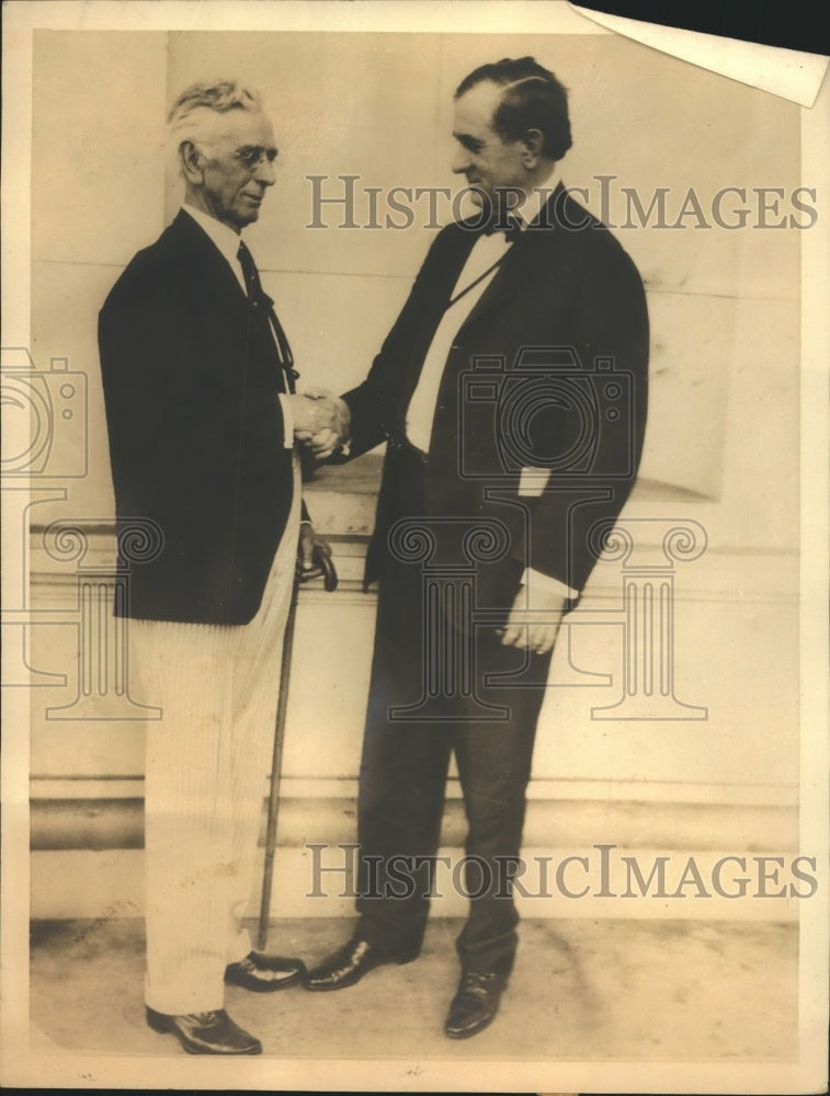 1932 Press Photo Sen. Tom Connally &amp; Milton A. Miller supports Garner - Historic Images