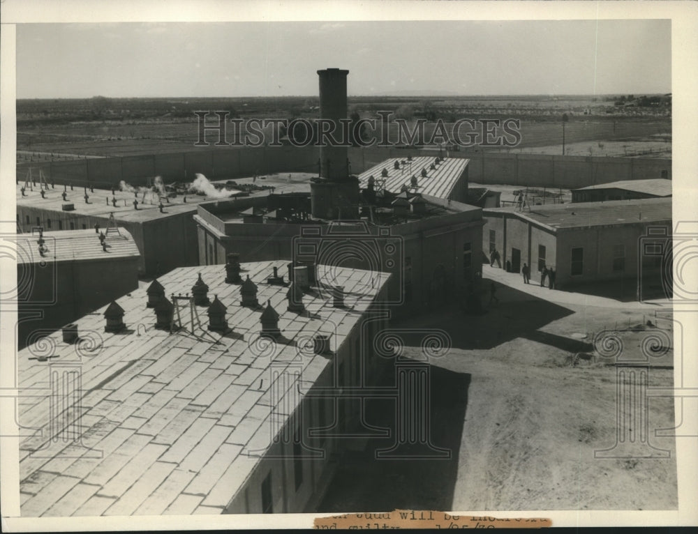 1932 Press Photo Prison Cells &amp; Yards of Arizona State Prison - sbx05141-Historic Images