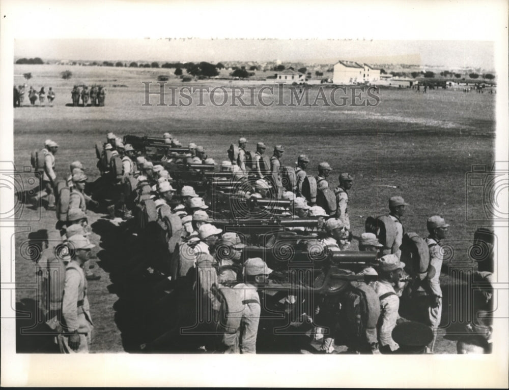 1939 Press Photo Turkey's Armed Services shown with machine guns - sbx05239-Historic Images