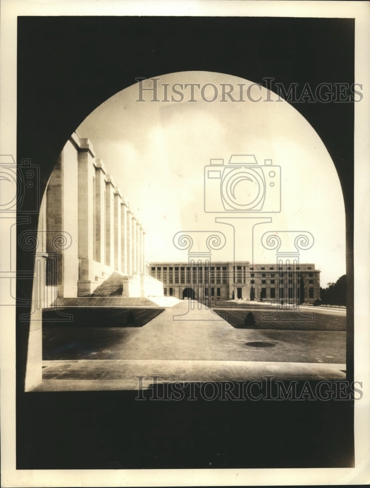 1937 Press Photo League of Nations building in Geneva - sbx05442-Historic Images