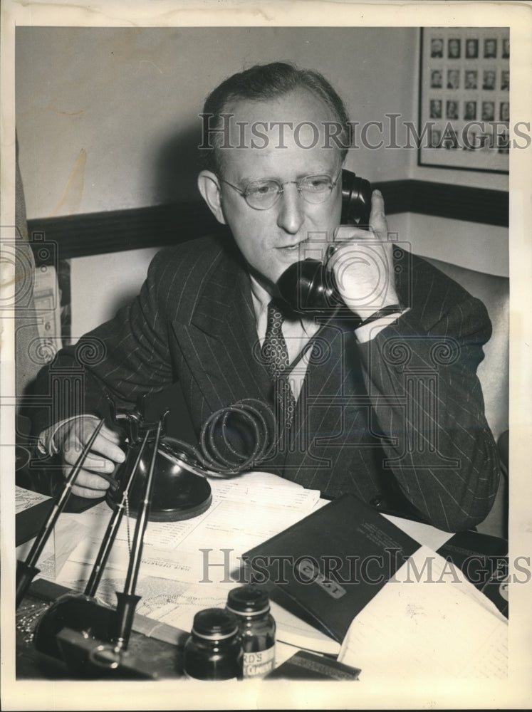 1943 Press Photo orchestra leader Kay Kyser&#39;s draft appeal denied - Historic Images
