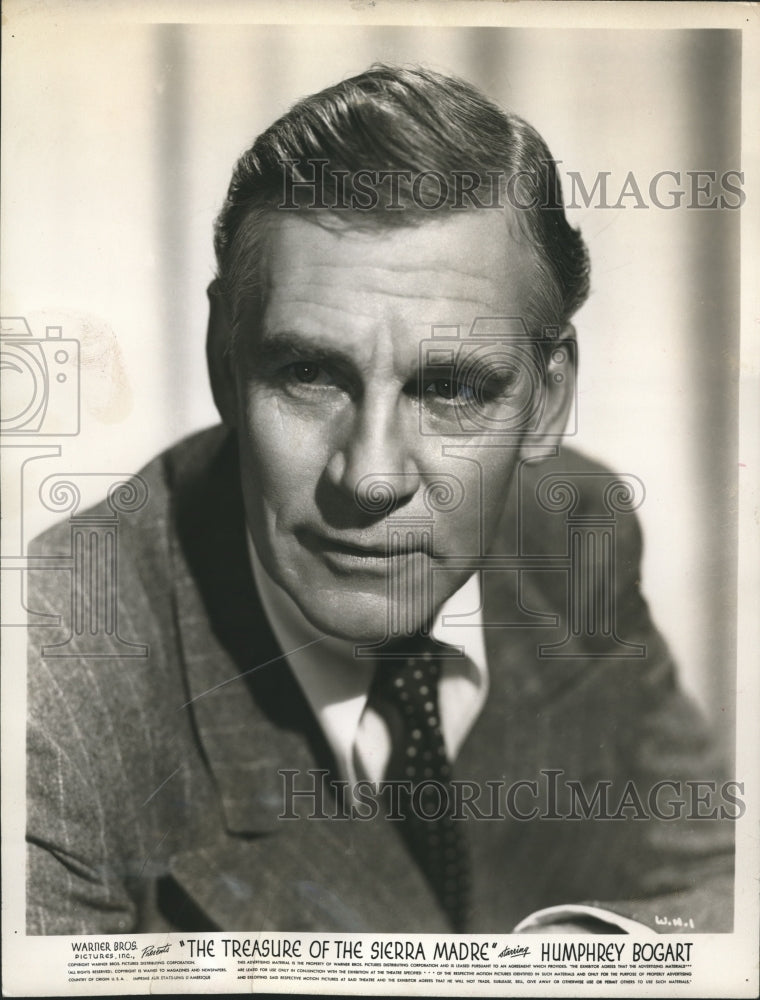 1948 Press Photo Walter Huston in "The Treasure of the Sierra Madre" - Historic Images
