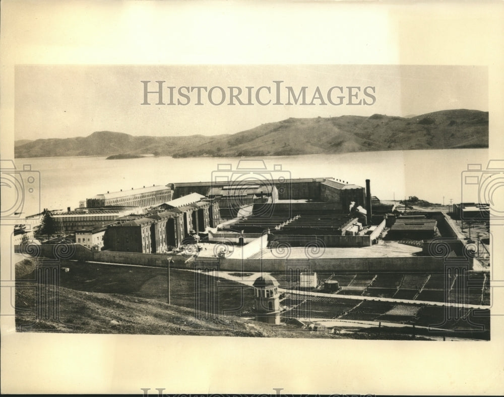 1935 Press Photo San Quentin, scene of Warden Holohan kidnapping &amp; escape-Historic Images