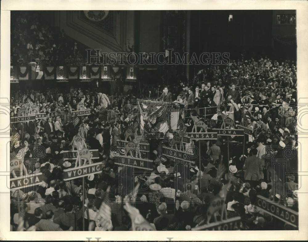 1940 Press Photo GOP Presidential candidate Wendell Willkie at cconvention-Historic Images