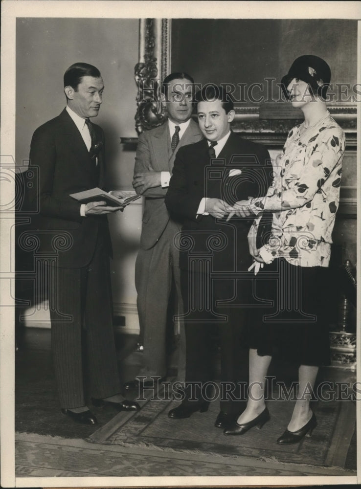 1929 Press Photo NYC Mayor James Walker at wedding of B Rose &amp; F Brice - Historic Images