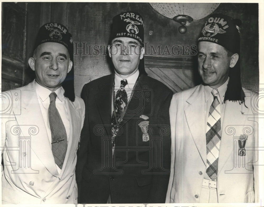 1938 Press Photo Shriner Candidates for Imperial Outer Guard in Los Angeles, CA-Historic Images