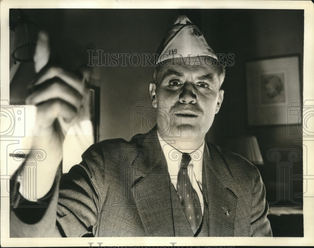 1937 Press Photo Raymond J Kelly American Legion's choice for National Commander-Historic Images