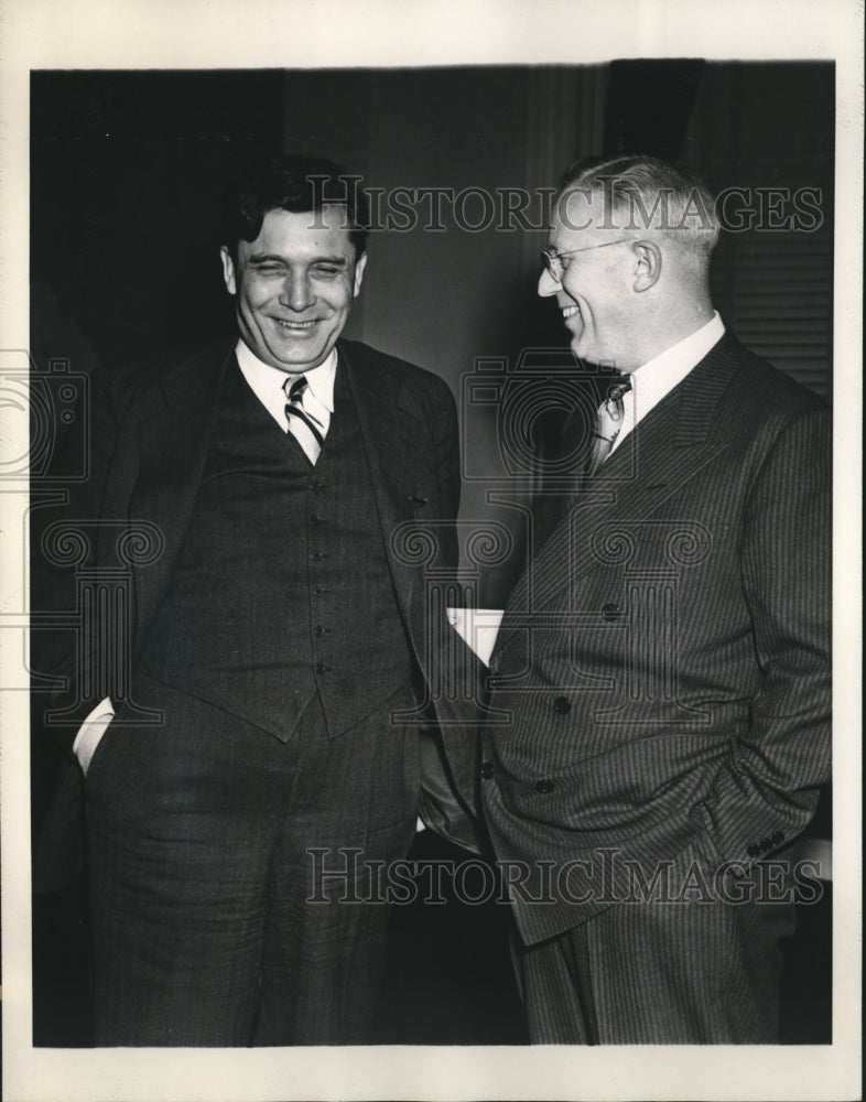 1944 Press Photo Governor Earl Warren with Wendell Willkie at Governor&#39;s Office-Historic Images