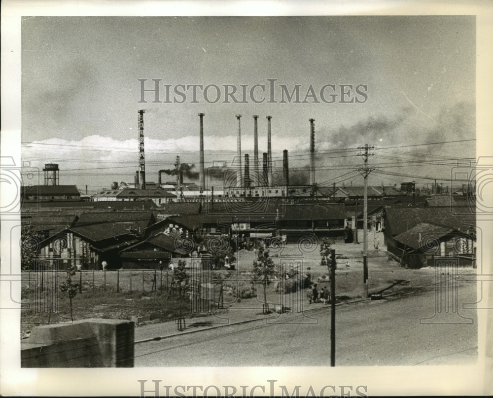 1941 Press Photo Osaka, Japan Industrial Plants - sbx10416 - Historic Images