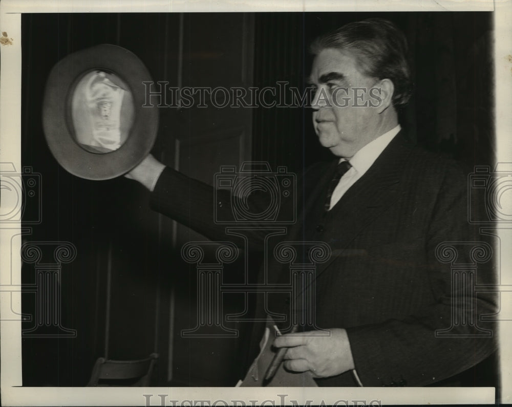 Press Photo John Lewis of United Mine Workers at International Policy Committee-Historic Images
