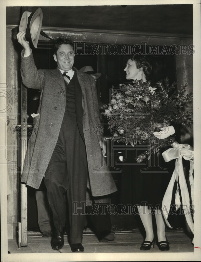 Press Photo Wendell Willkies and Wife at Final Rally at Madison Square Garden-Historic Images