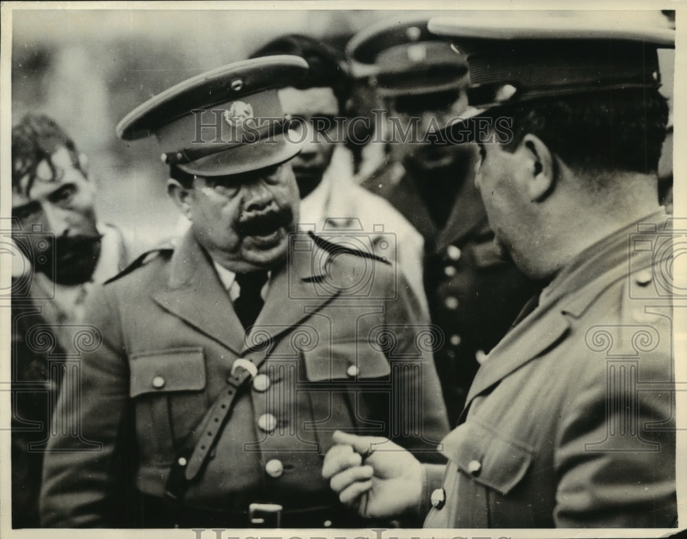 1938 Press Photo Gen Geneveno Rivas Guillen & Gen Manuel Avila Camacho-Historic Images