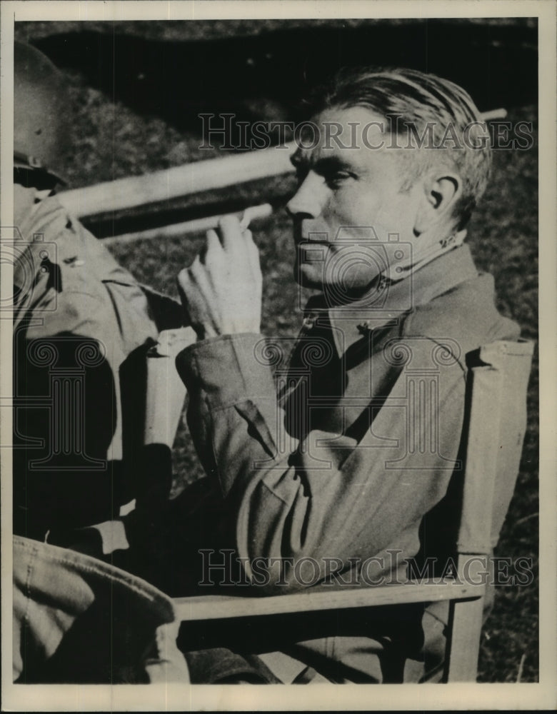 1943 Press Photo Brig Gen Thomas L Bourke of 10th Regiment of Marines- Historic Images