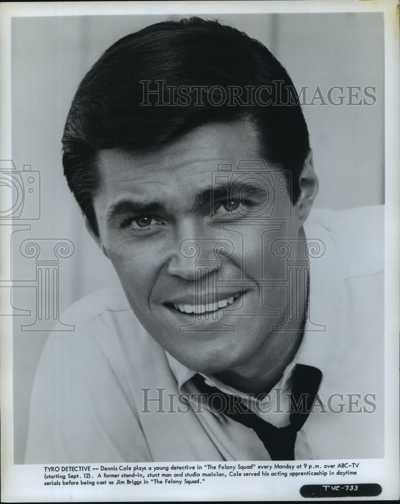 Press Photo Dennis Cole plays as young Detective in The Felony Squad-Historic Images